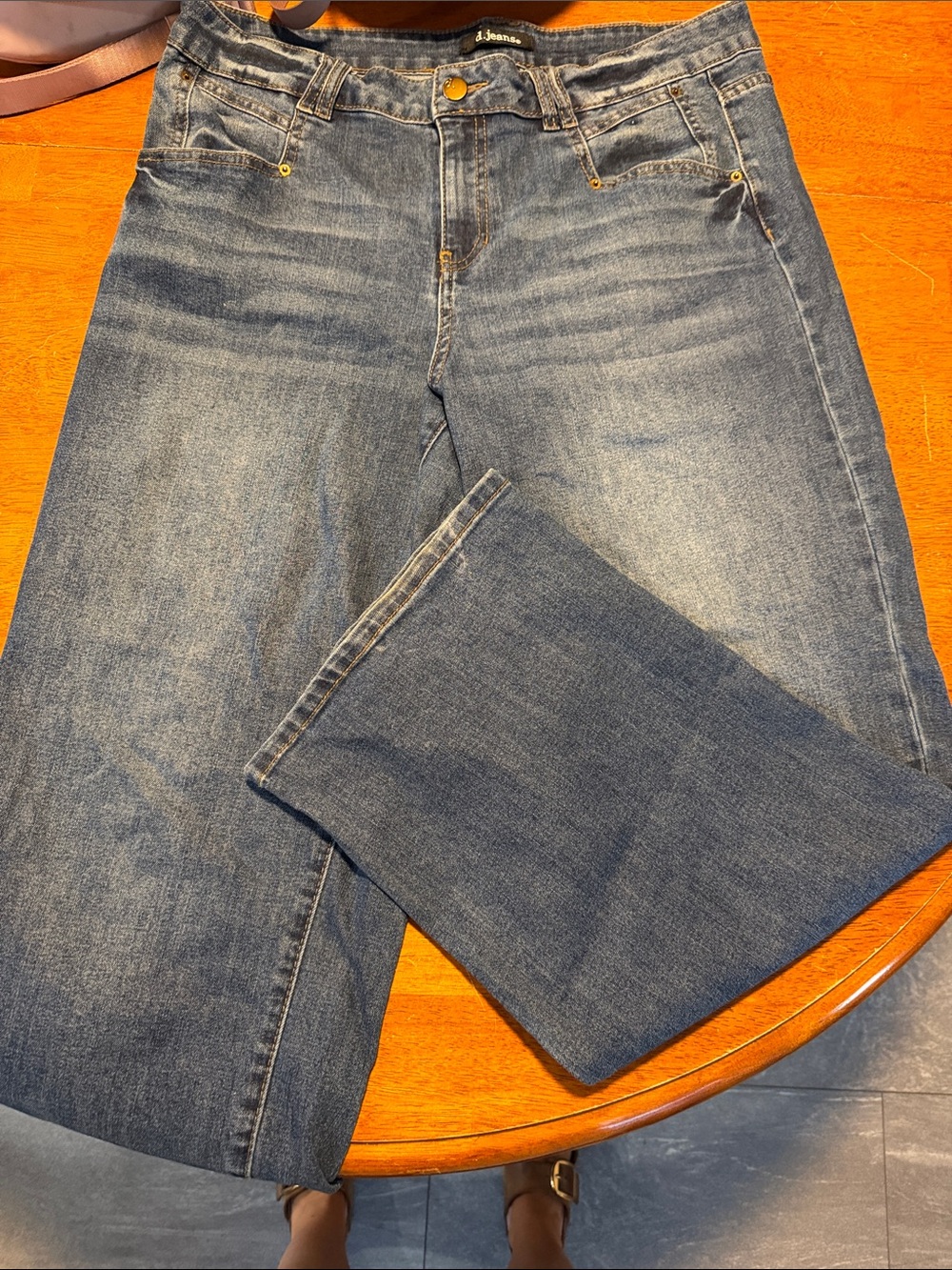 d. jeans Women's Blue Wide Leg Jeans